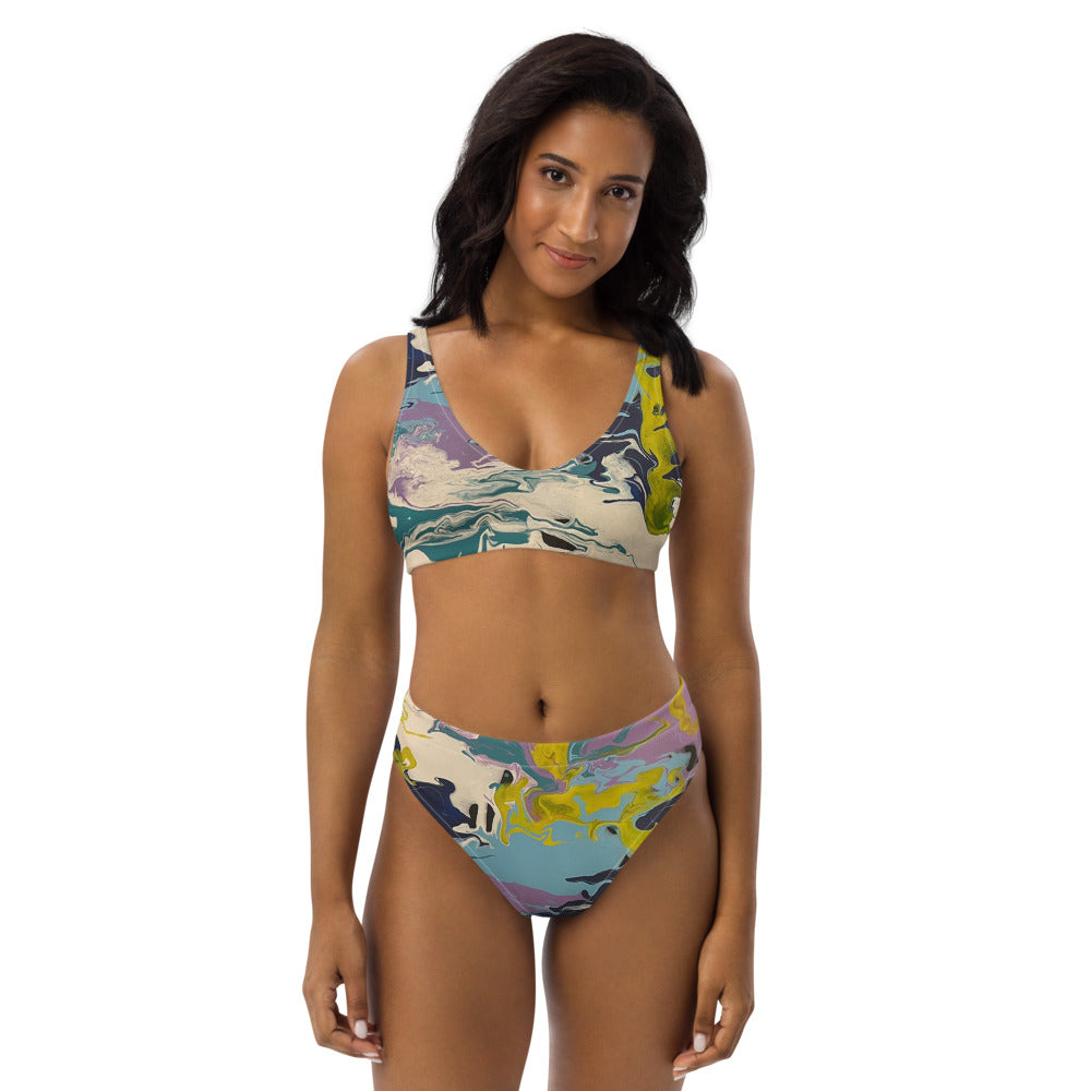 Pour It Up Recycled high-waisted bikini