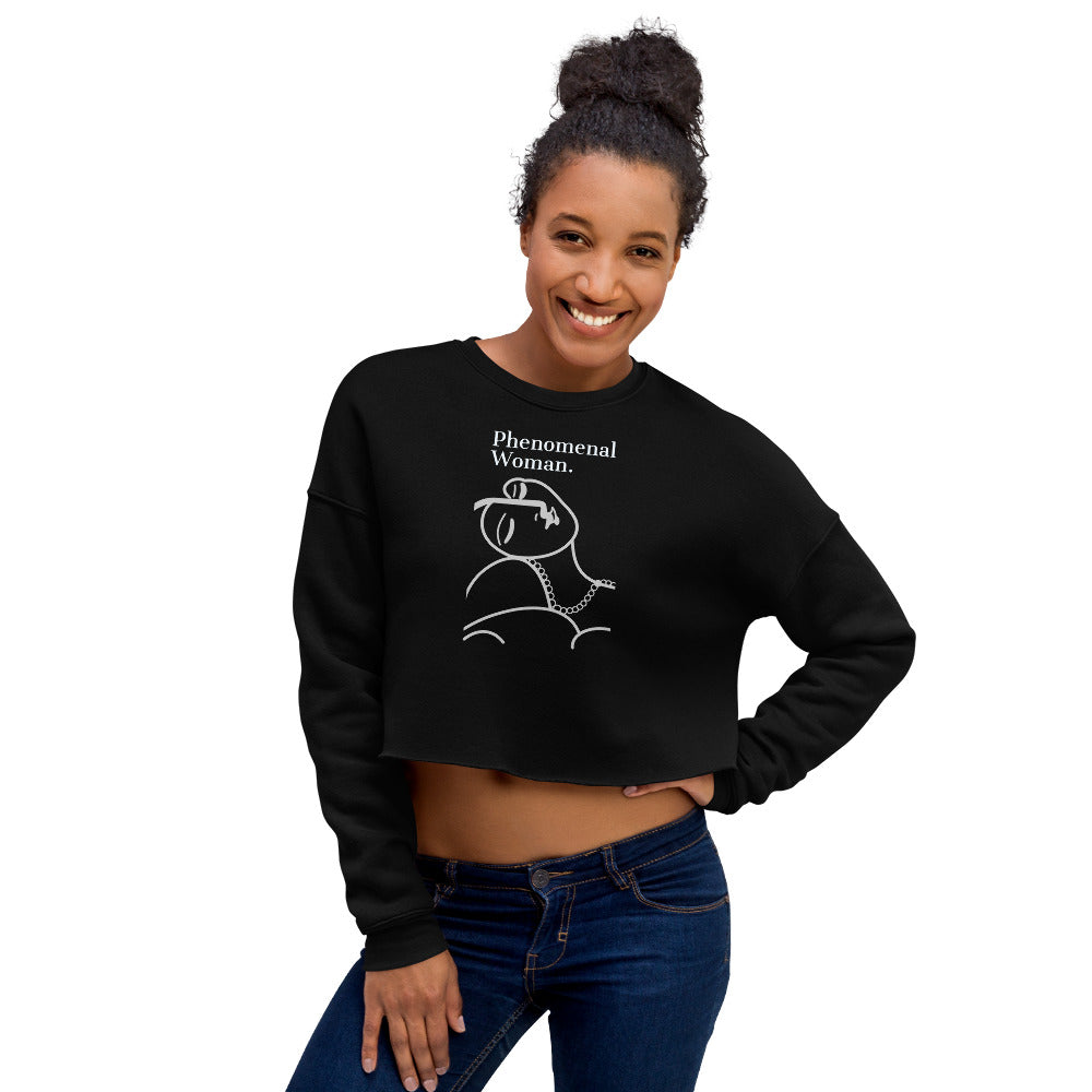 Phenomenal Woman Crop Sweatshirt